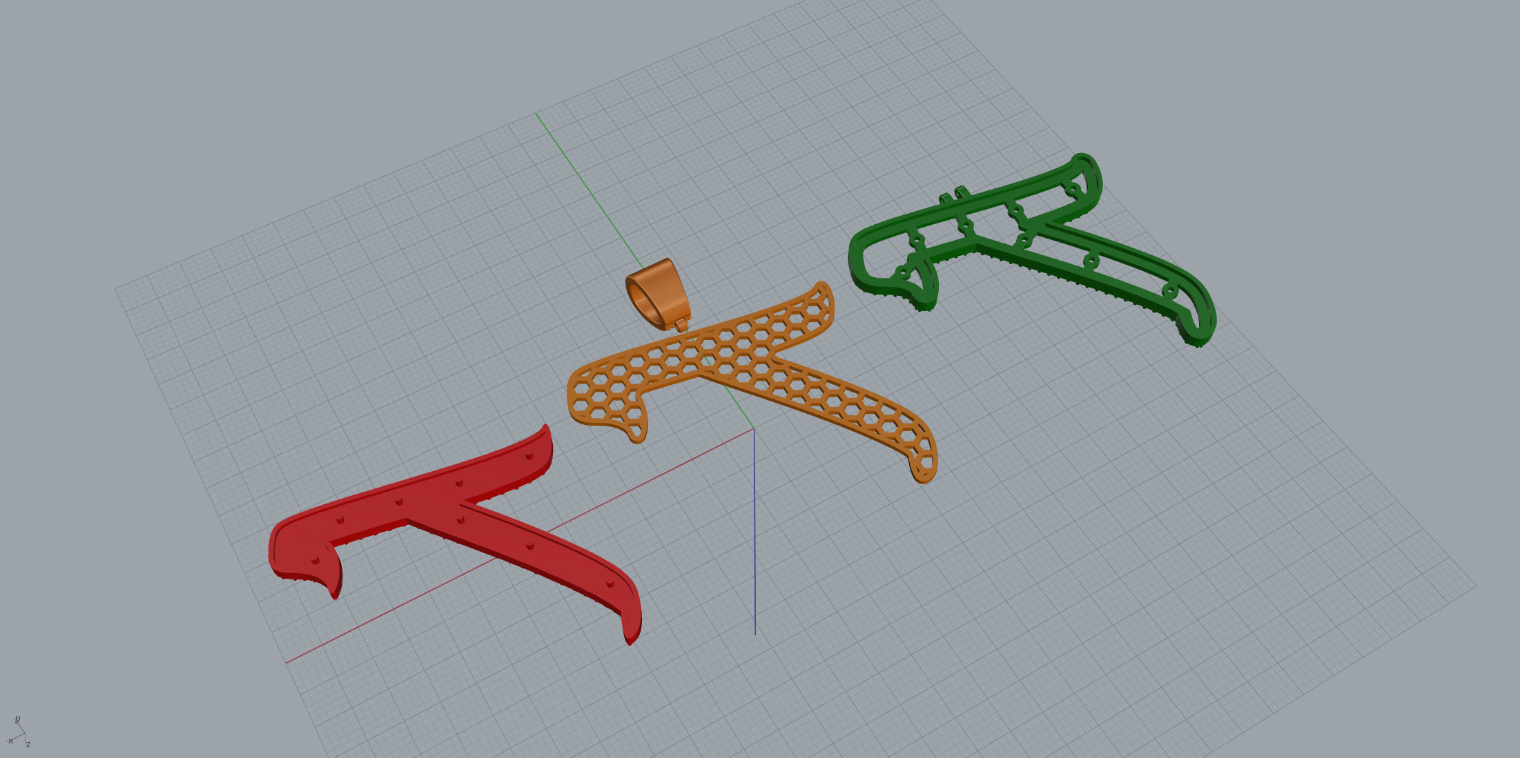 Pave Setting Font T 3D print model_11