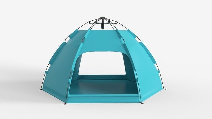 Hexagonal Camping Tent 3D model