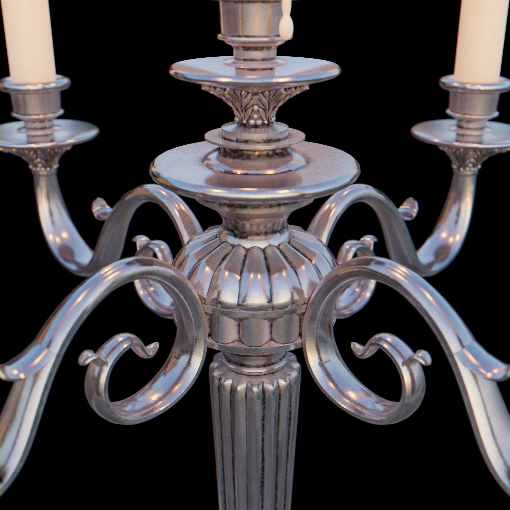 Candelabra Chandelier 3D model_14