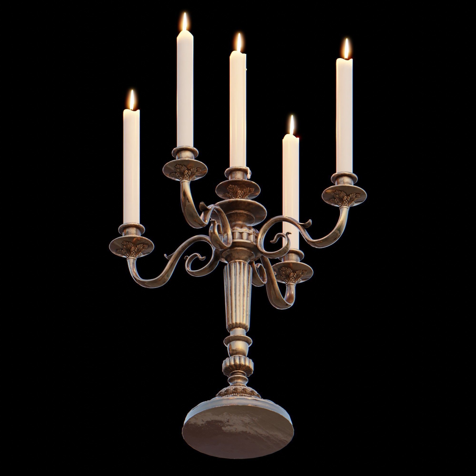 Candelabra Chandelier 3D model_15