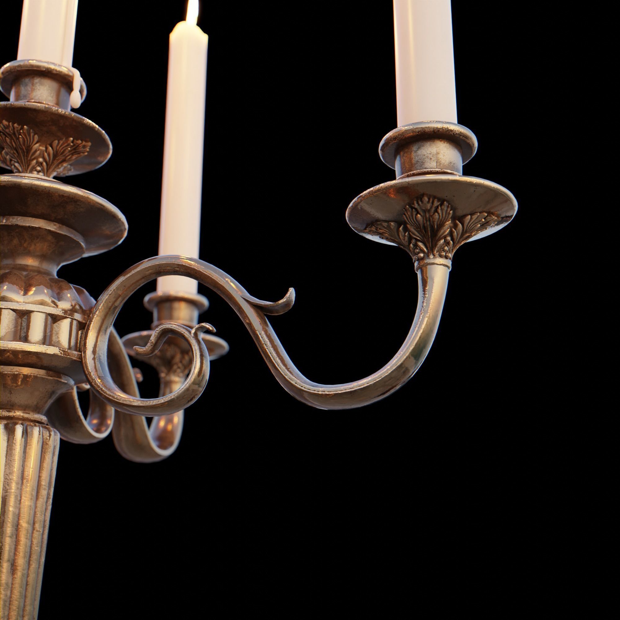 Candelabra Chandelier 3D model_5