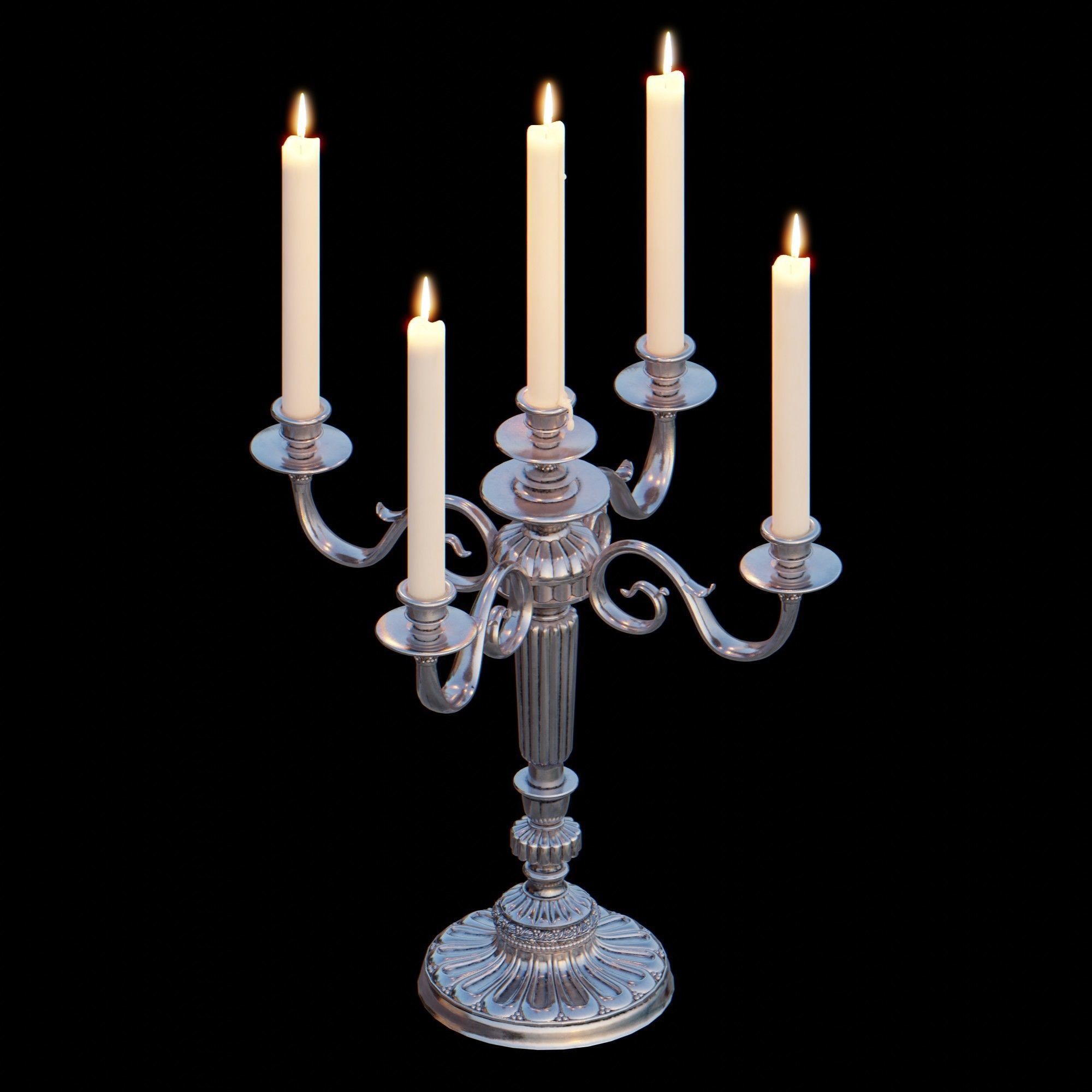 Candelabra Chandelier 3D model_12