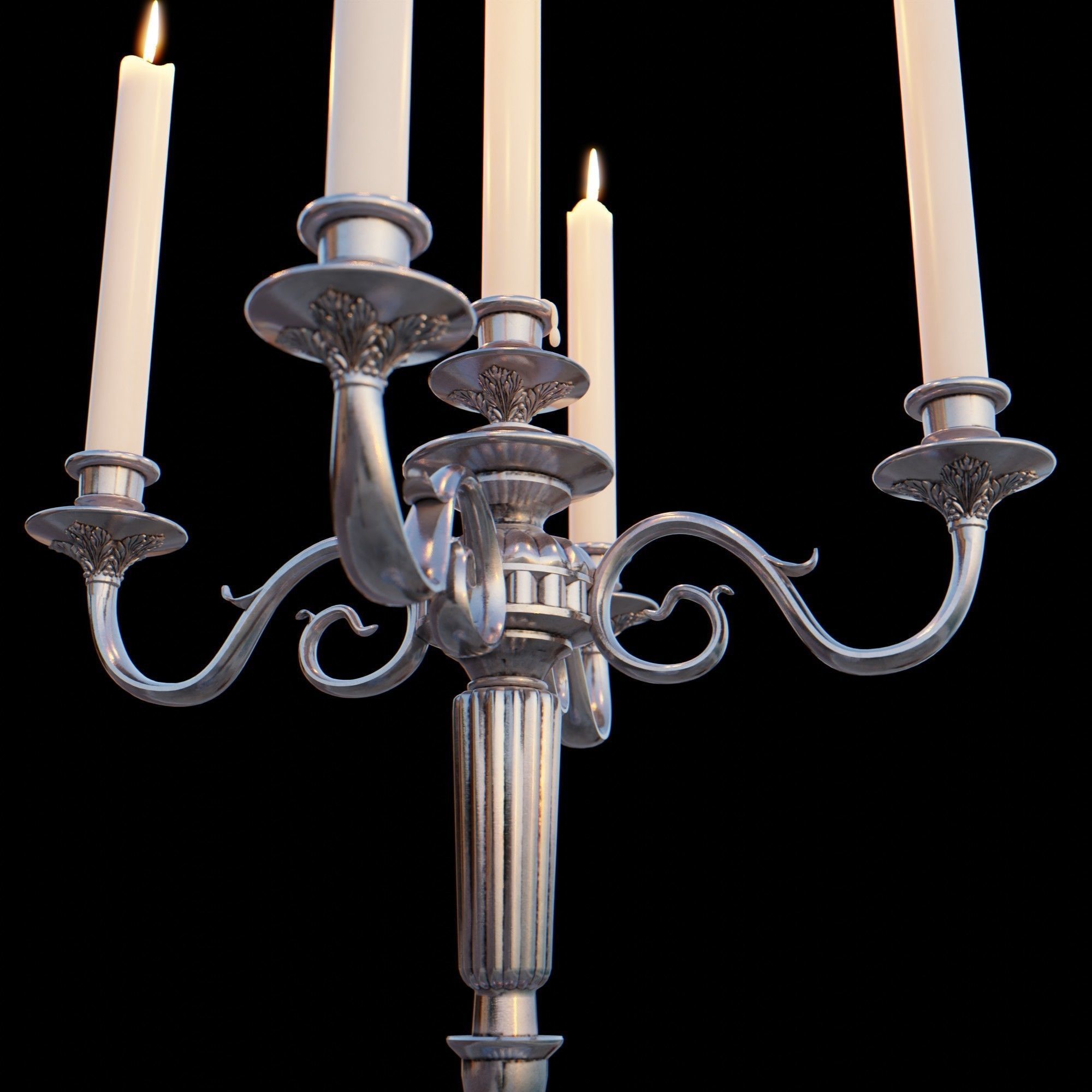 Candelabra Chandelier 3D model_26