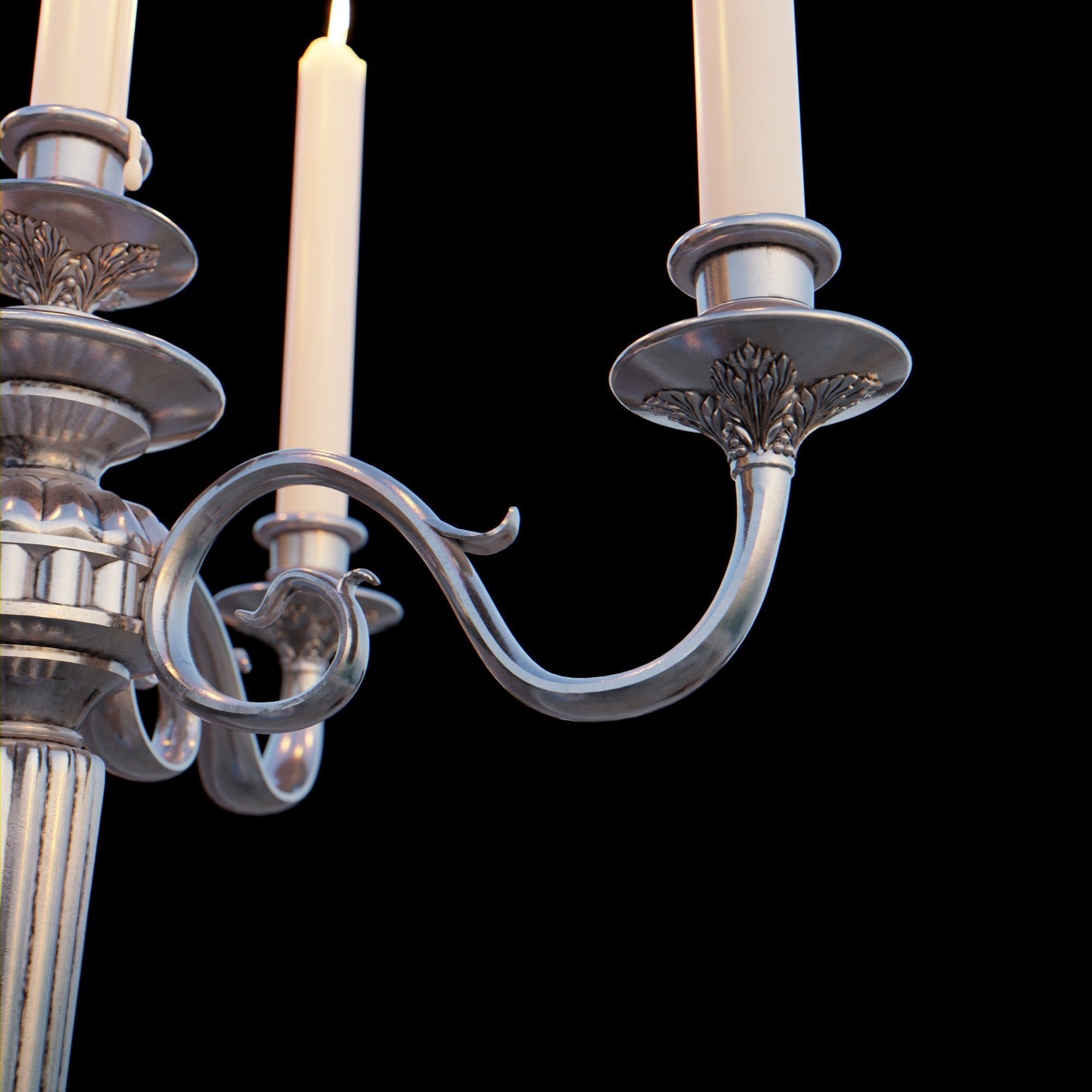 Candelabra Chandelier 3D model_6