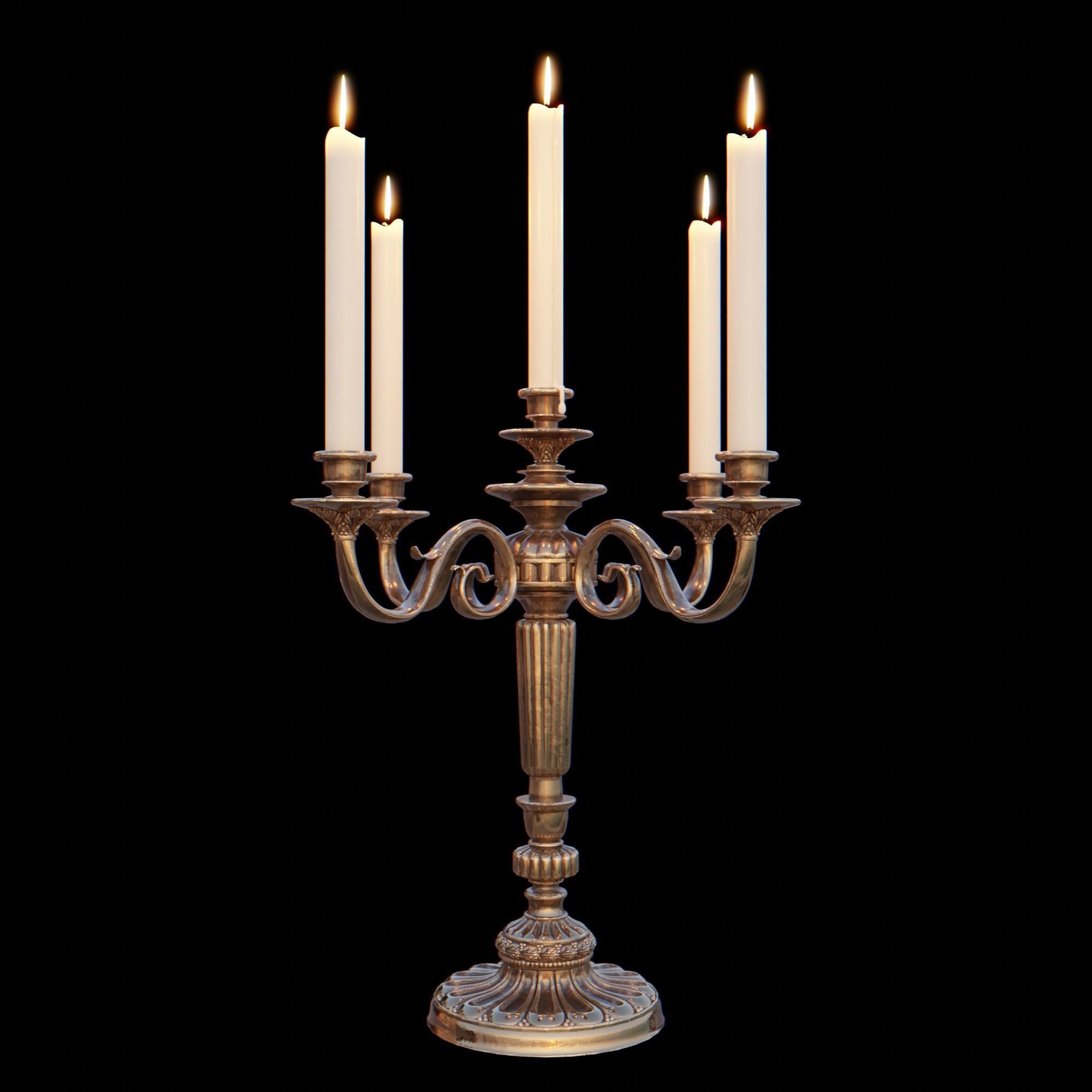 Candelabra Chandelier 3D model_23