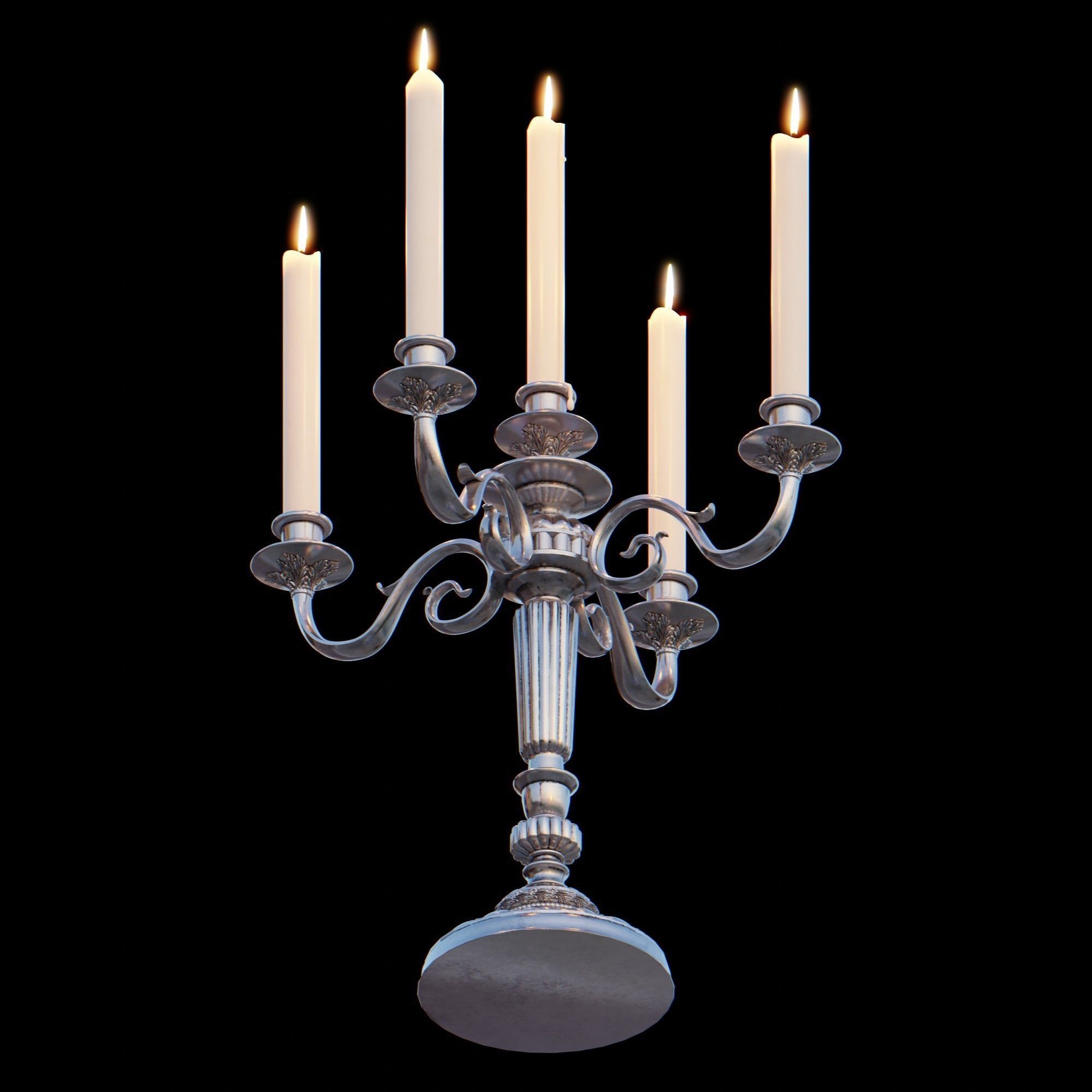 Candelabra Chandelier 3D model_16