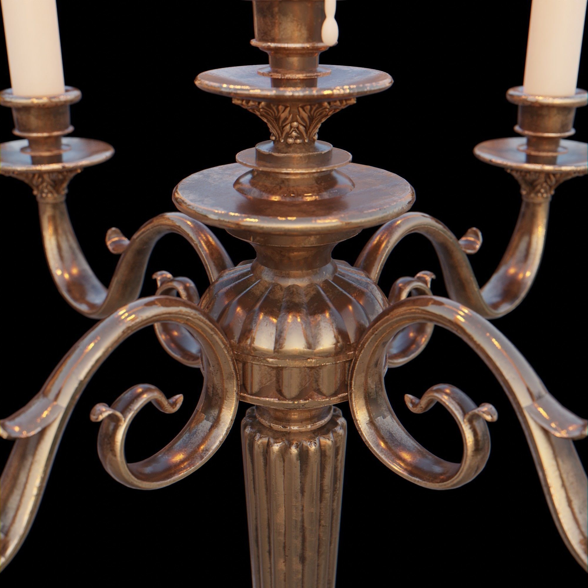 Candelabra Chandelier 3D model_13