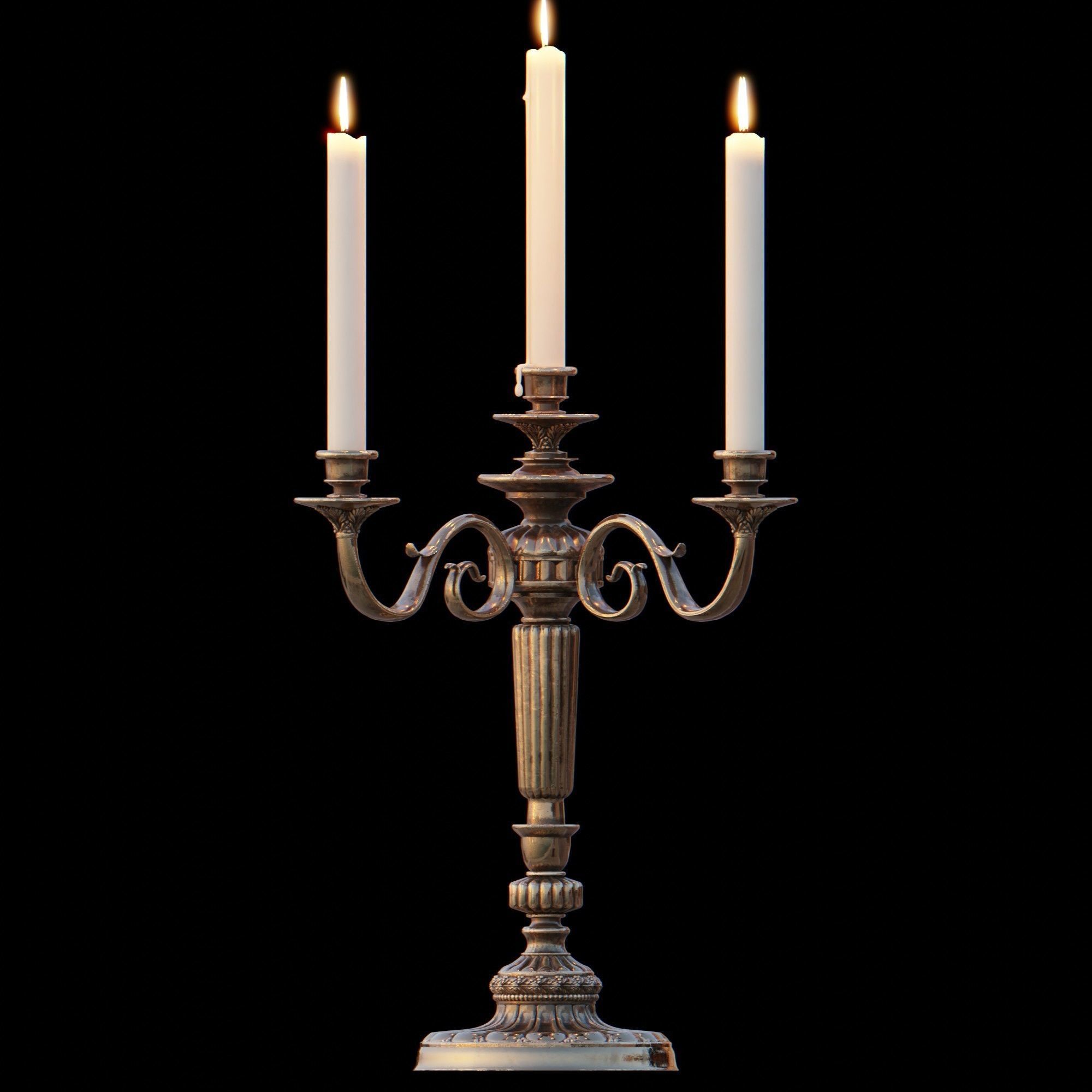 Candelabra Chandelier 3D model_9