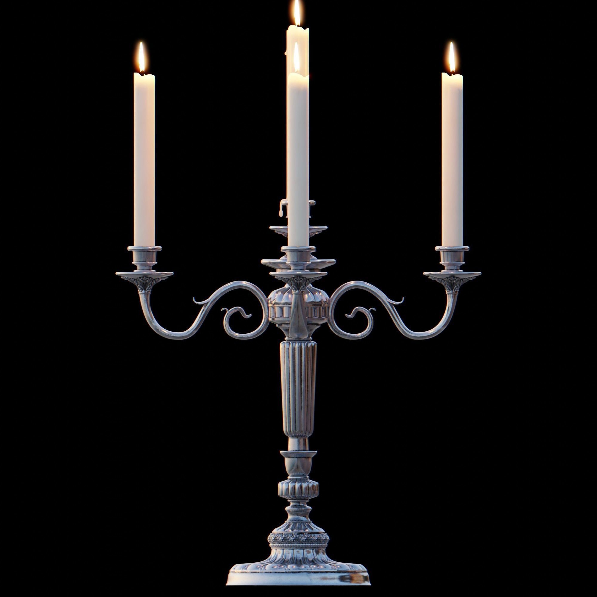 Candelabra Chandelier 3D model_20