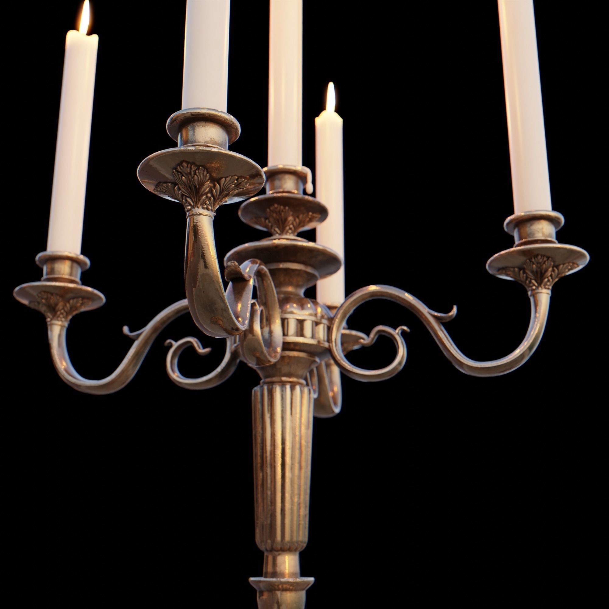 Candelabra Chandelier 3D model_25