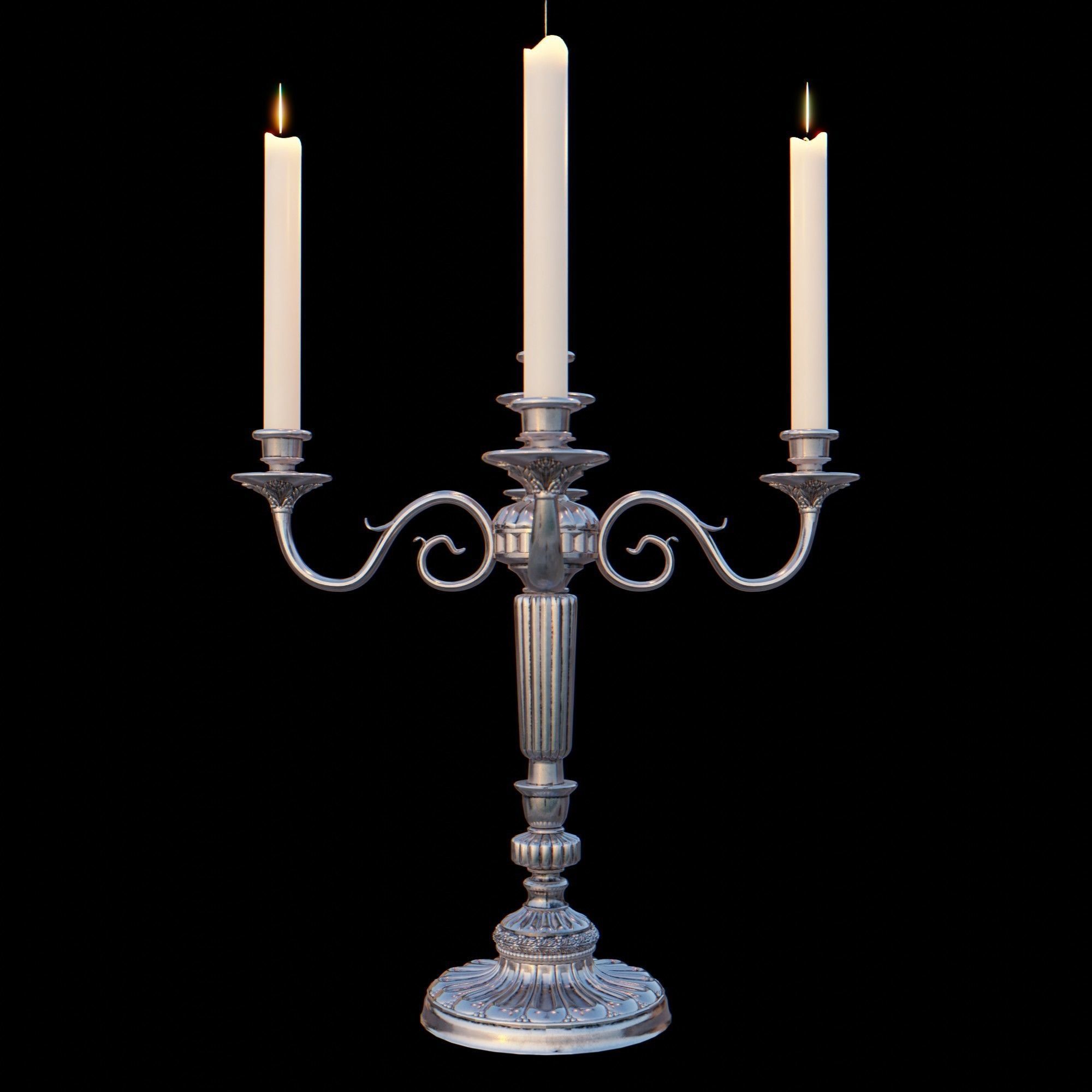 Candelabra Chandelier 3D model_8