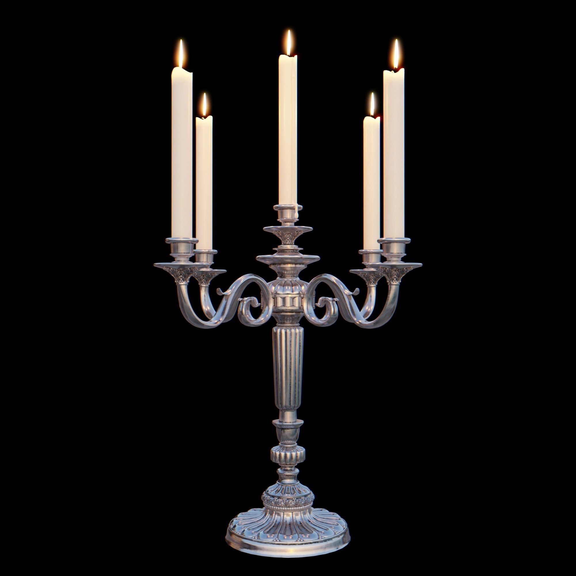 Candelabra Chandelier 3D model_24