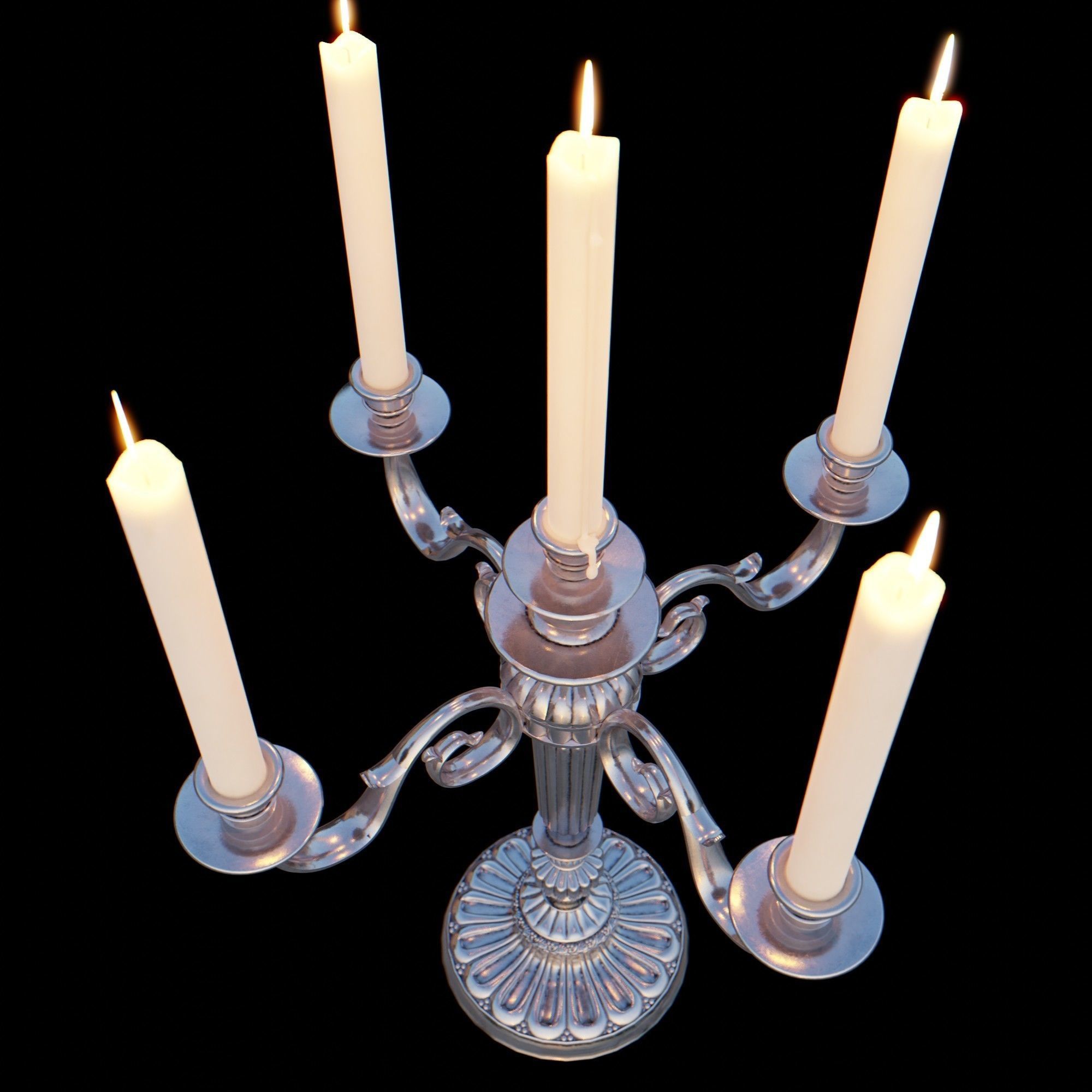 Candelabra Chandelier 3D model_30