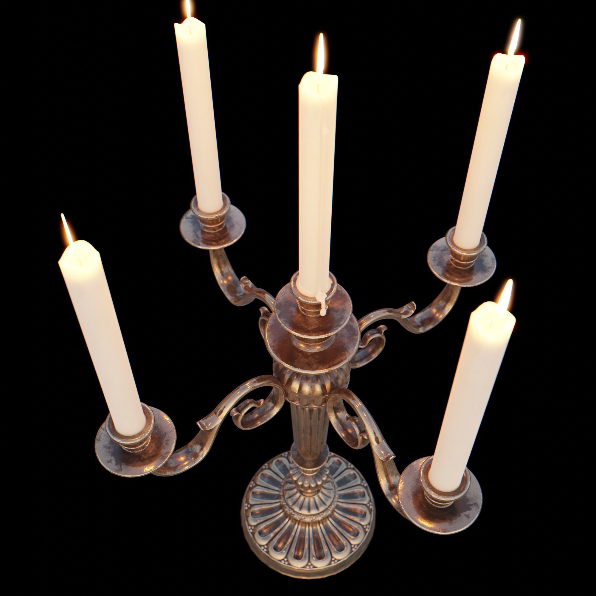Candelabra Chandelier 3D model_29