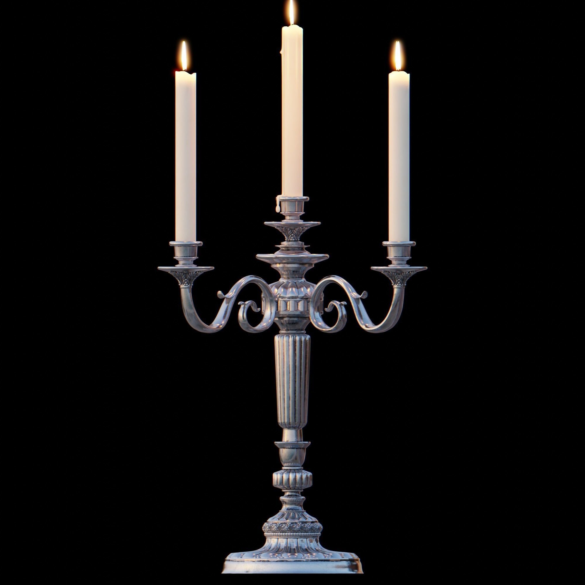 Candelabra Chandelier 3D model_10