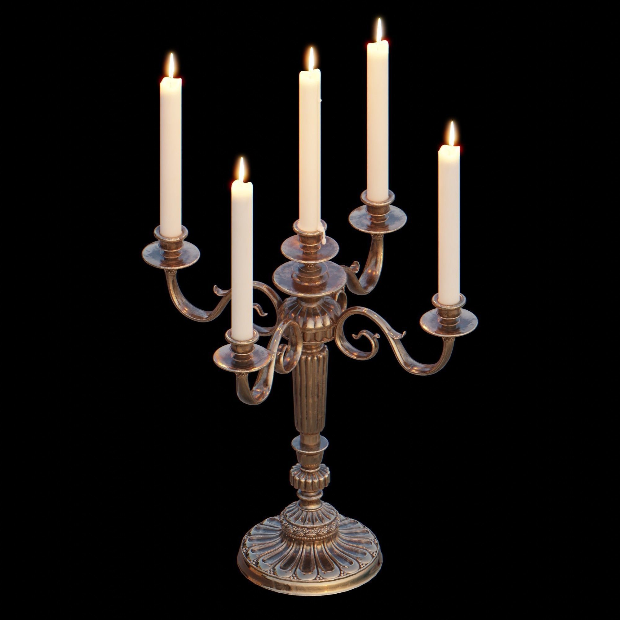 Candelabra Chandelier 3D model_11