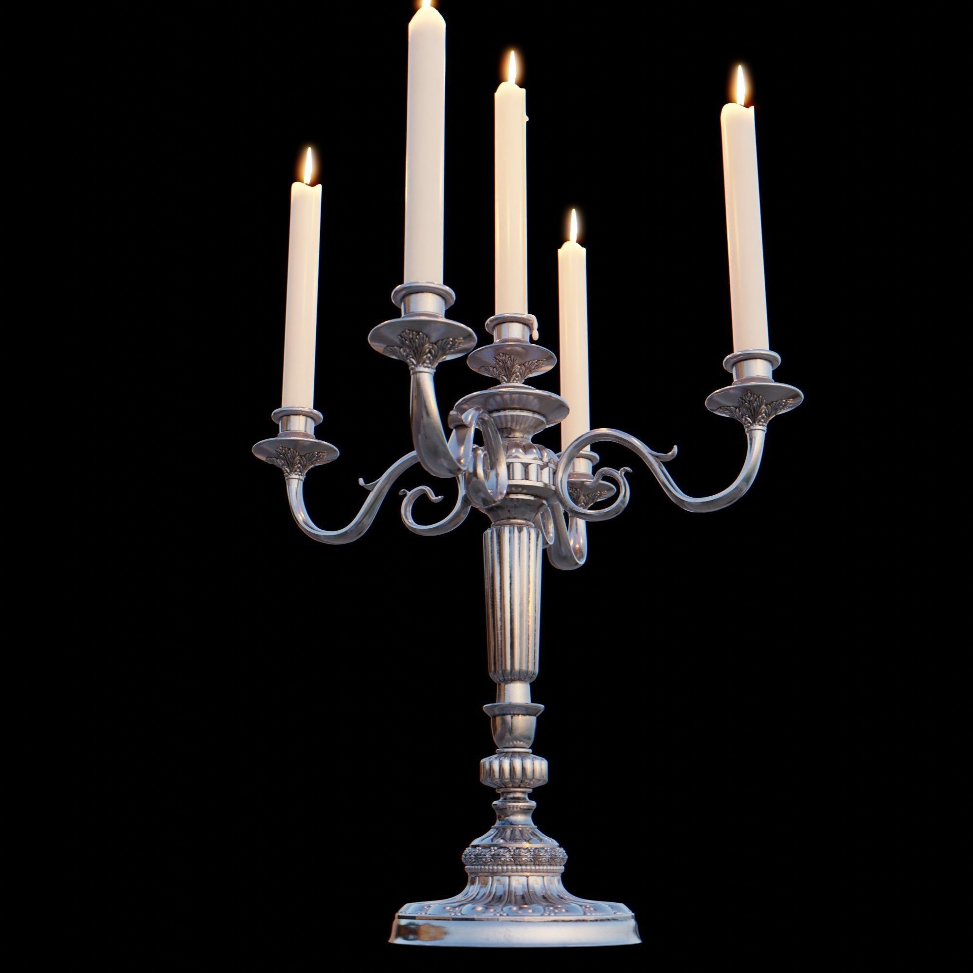 Candelabra Chandelier 3D model_28