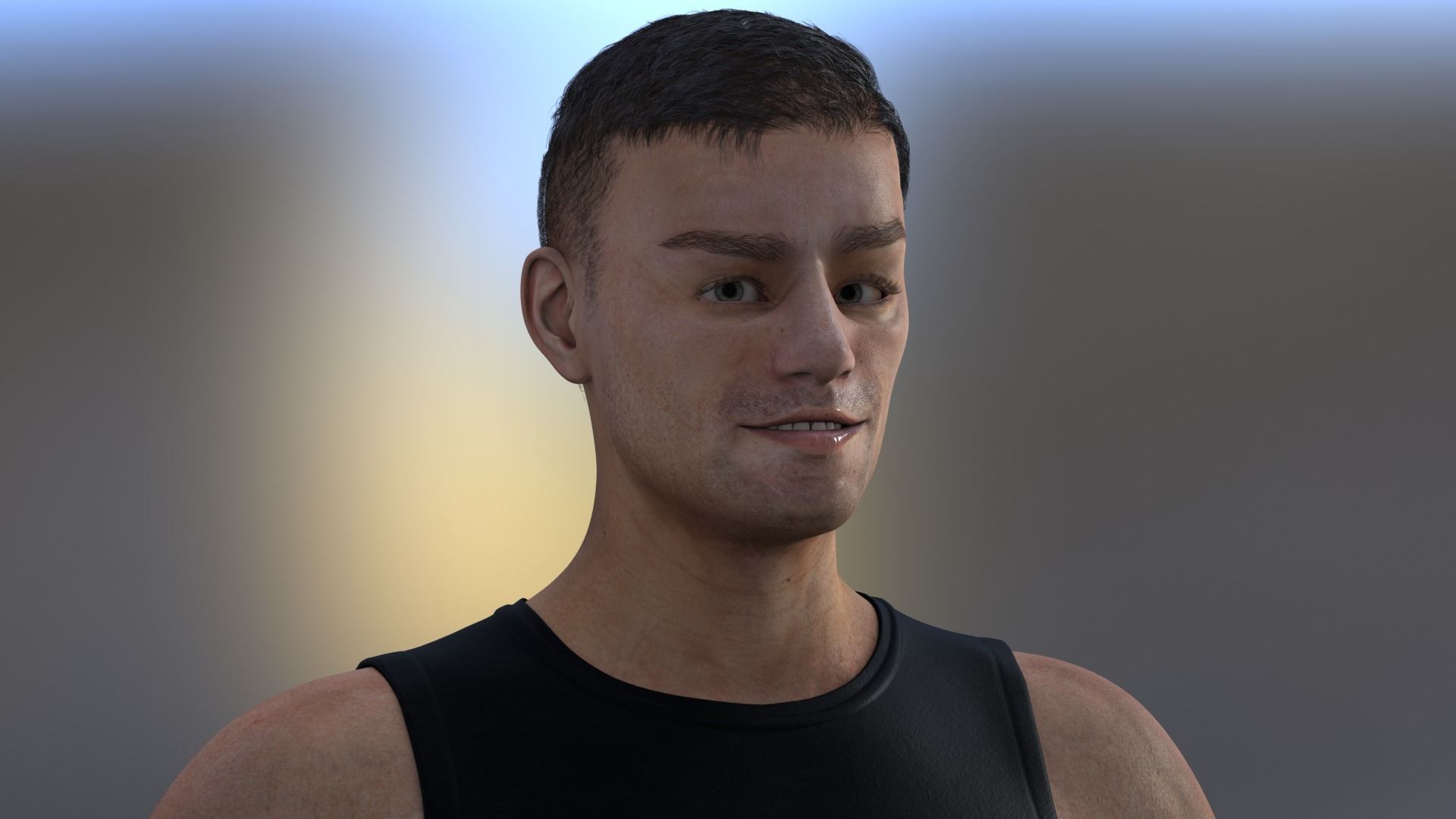 Metahuman 05 Soni Low-poly 3D model_5