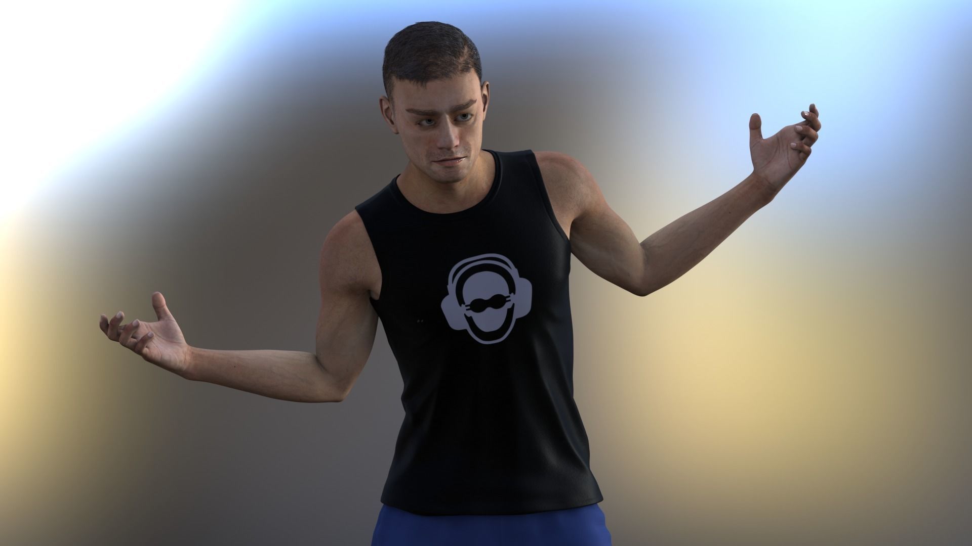 Metahuman 05 Soni Low-poly 3D model_7