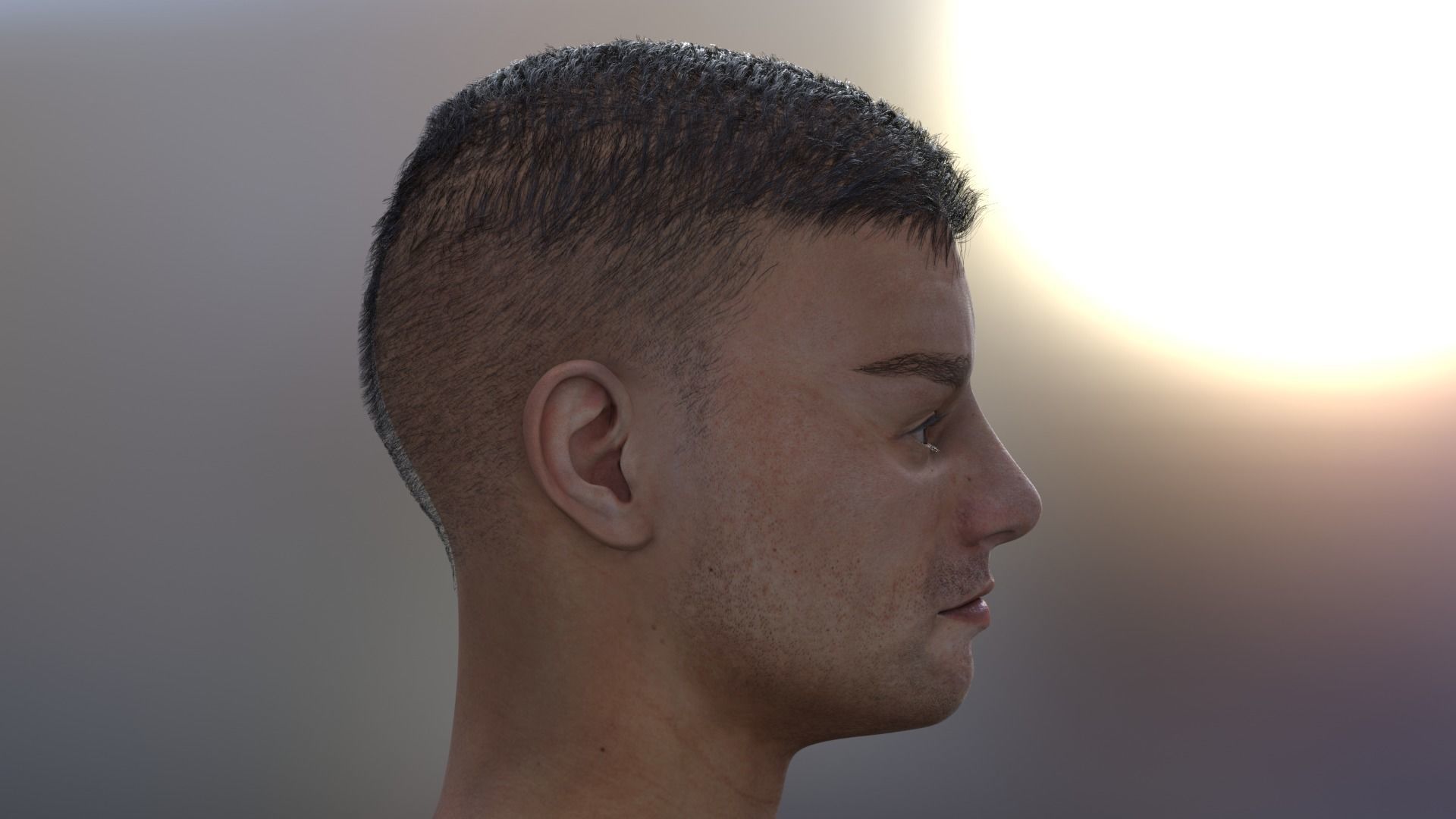 Metahuman 05 Soni Low-poly 3D model_2