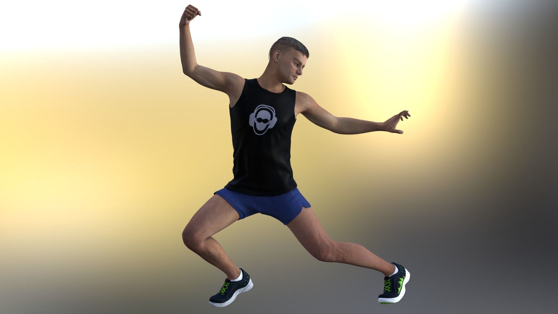 Metahuman 05 Soni Low-poly 3D model_6