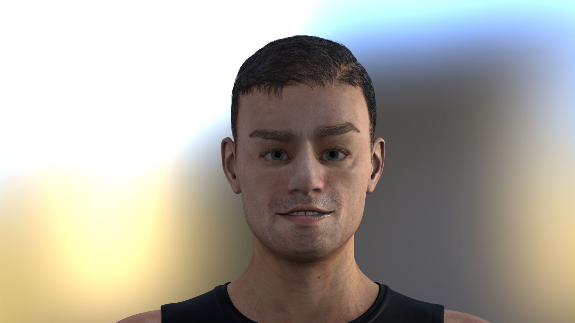 Metahuman 05 Soni Low-poly 3D model_1