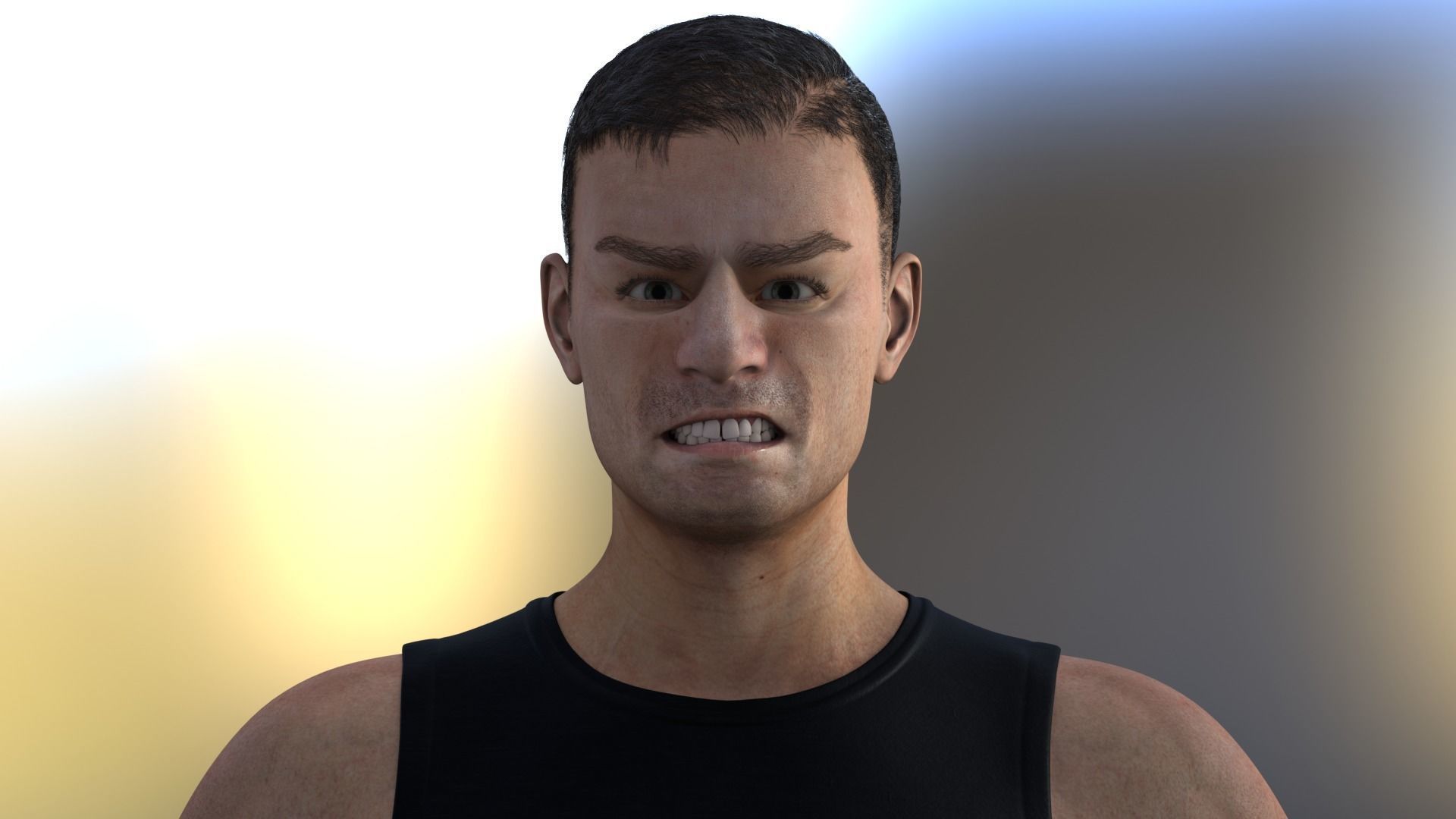 Metahuman 05 Soni Low-poly 3D model_4