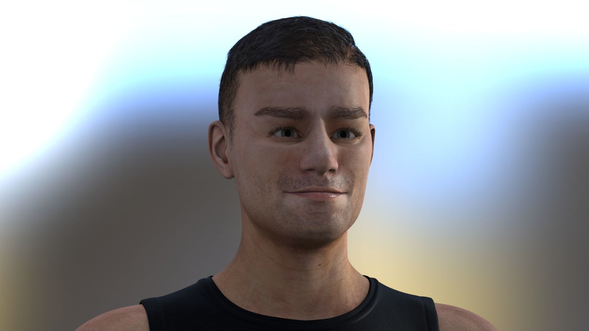 Metahuman 05 Soni Low-poly 3D model_3