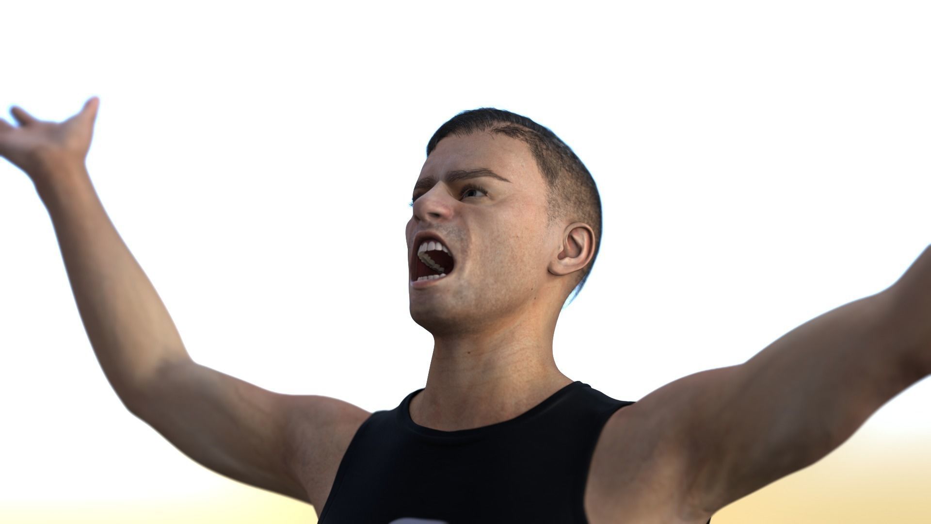 Metahuman 05 Soni Low-poly 3D model_9