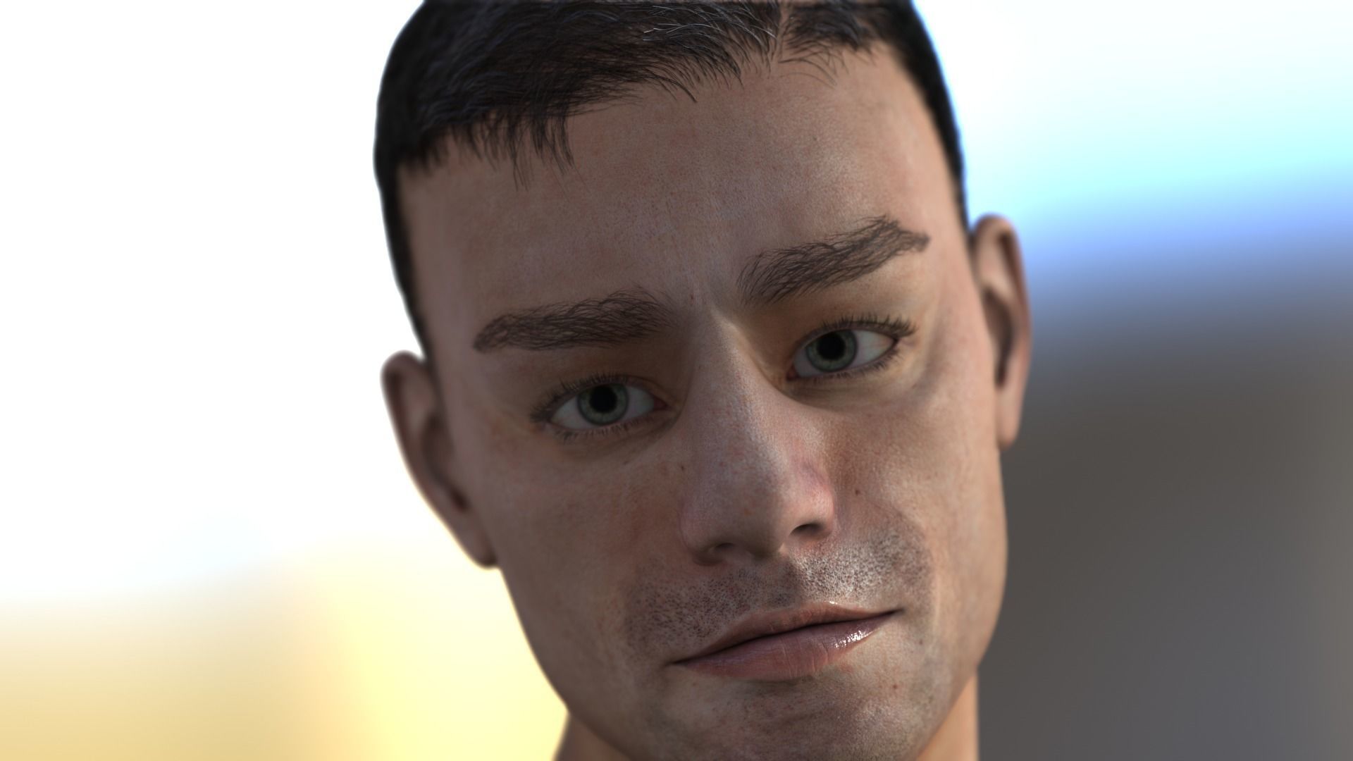 Metahuman 05 Soni Low-poly 3D model_14