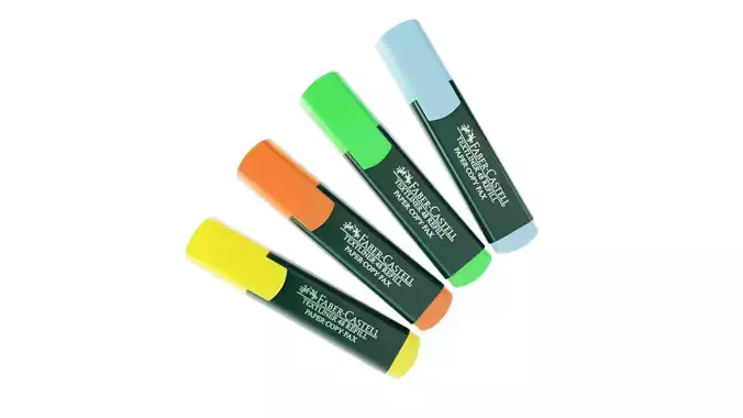 Faber-Castell Textliner Pack 3D model