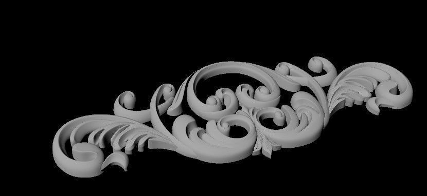 dekor ornate design 3D model_2