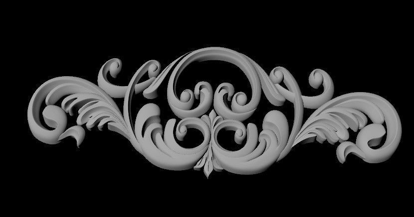 dekor ornate design 3D model_1