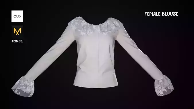 Female Blouse Marvelous Designer