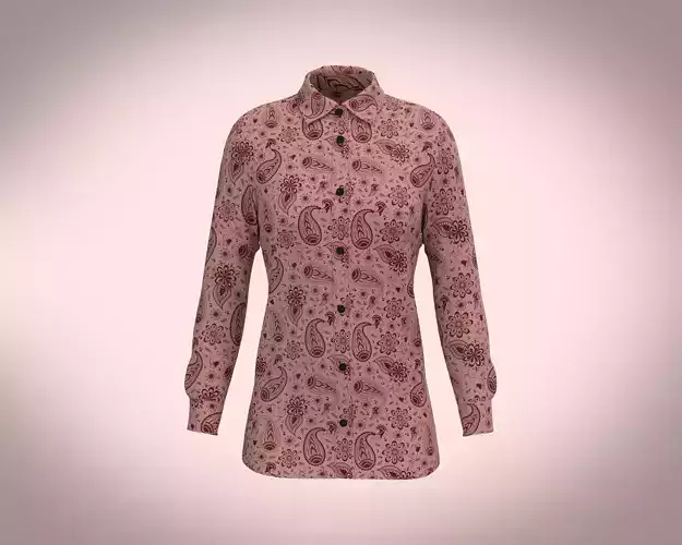 Ladies Print woven Shirt