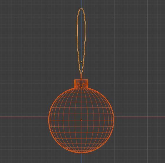 A ball toy for a Christmas tree Free 3D model_1
