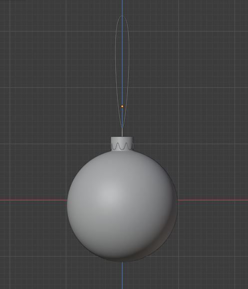 A ball toy for a Christmas tree Free 3D model_2