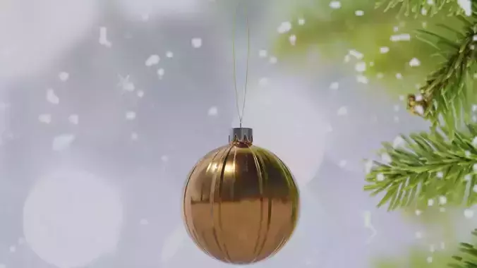 A ball toy for a Christmas tree