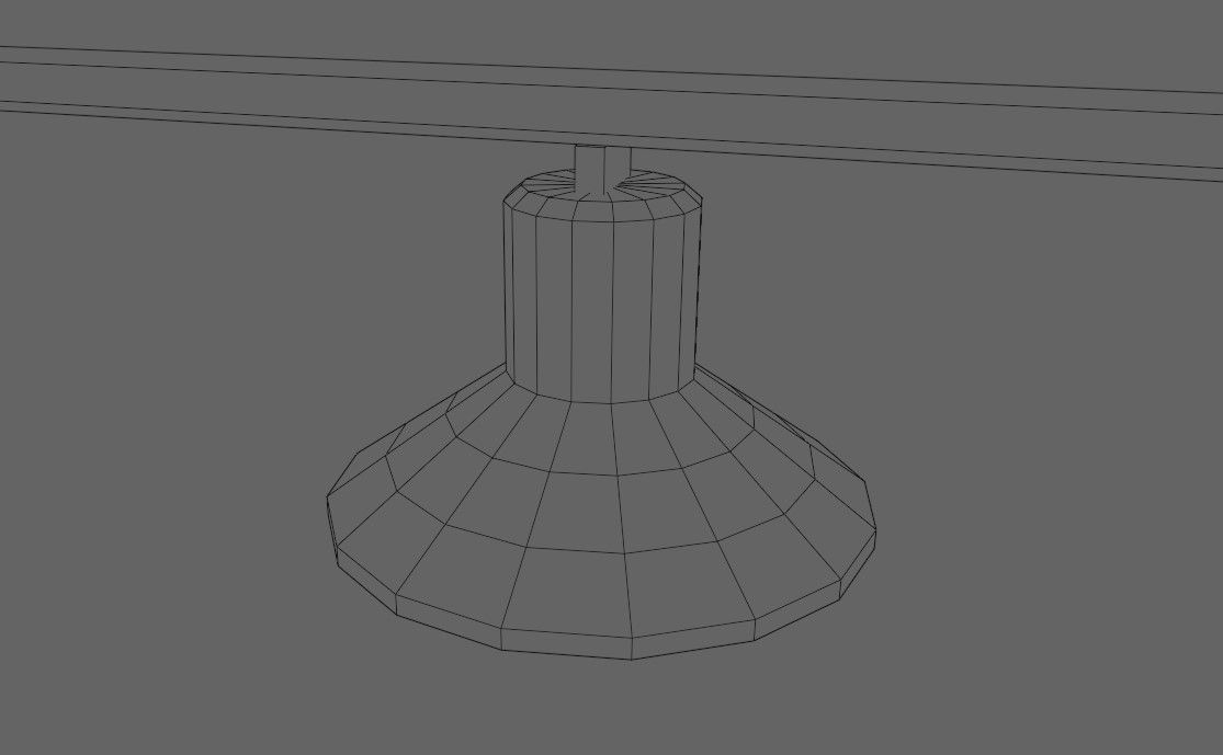 Industrial Lamps - Lights for Warehouse - Lampadas Low-poly 3D model_16