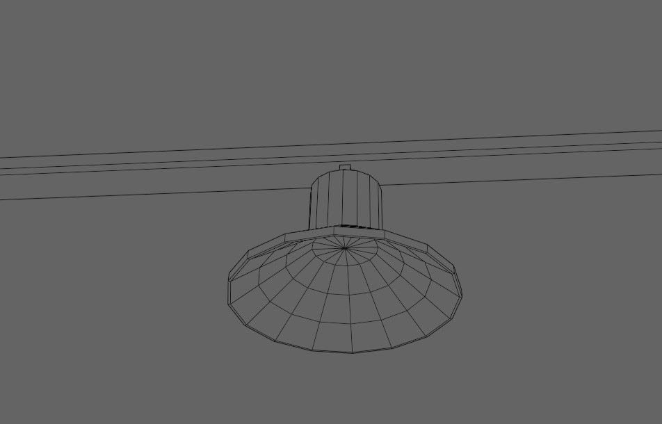 Industrial Lamps - Lights for Warehouse - Lampadas Low-poly 3D model_15