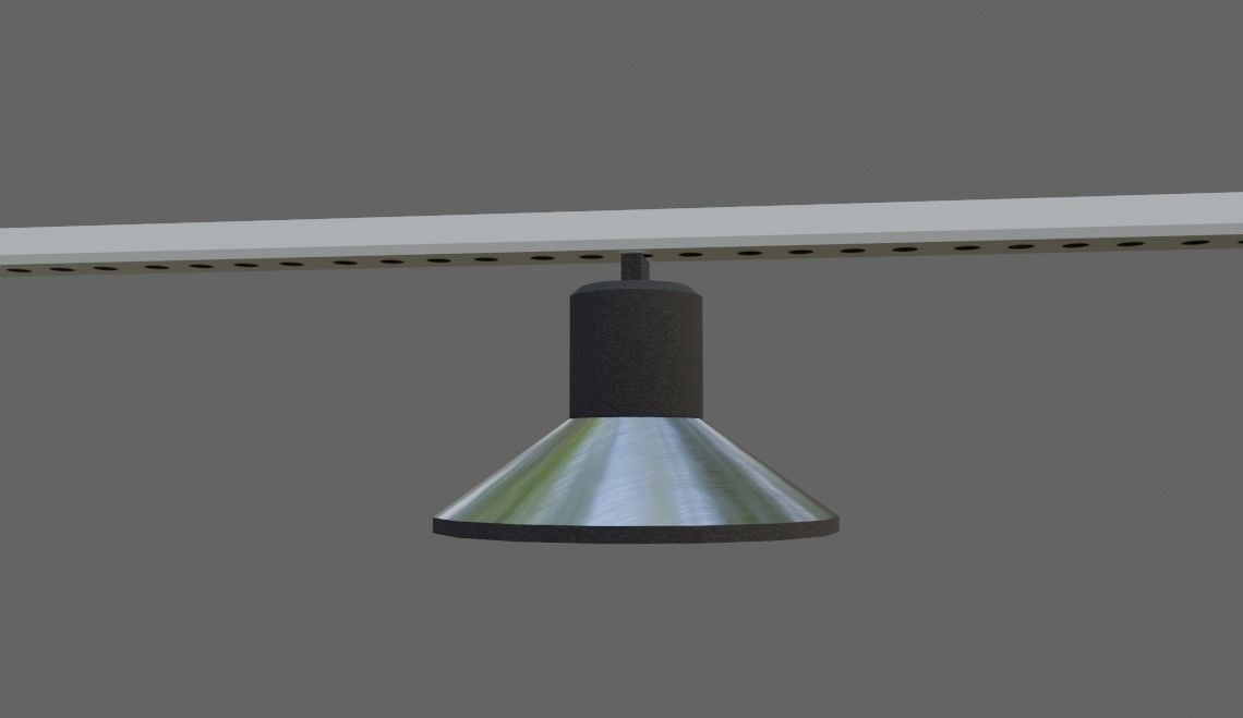 Industrial Lamps - Lights for Warehouse - Lampadas Low-poly 3D model_7
