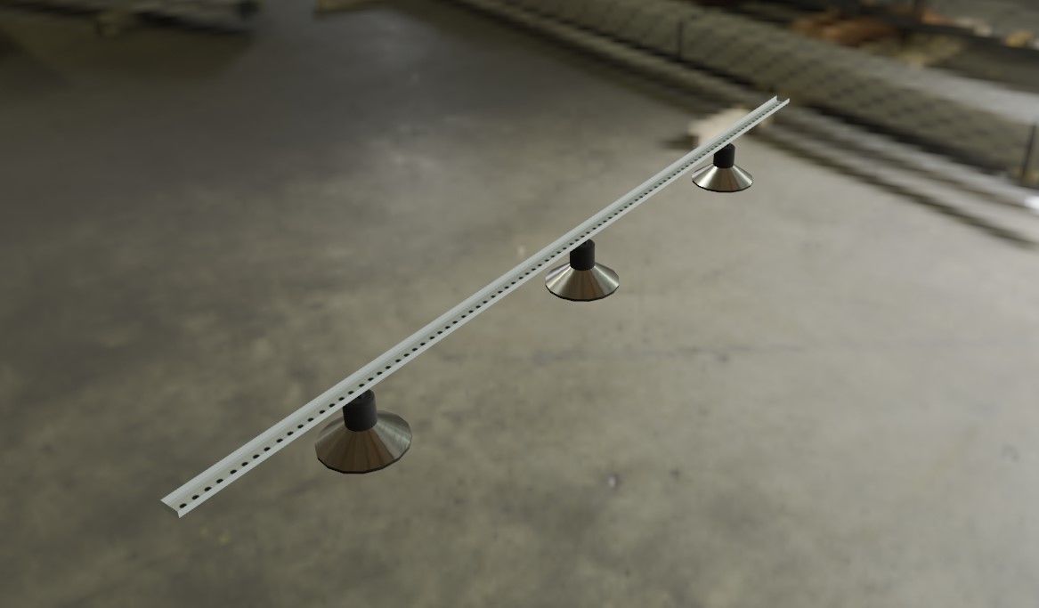 Industrial Lamps - Lights for Warehouse - Lampadas Low-poly 3D model_3