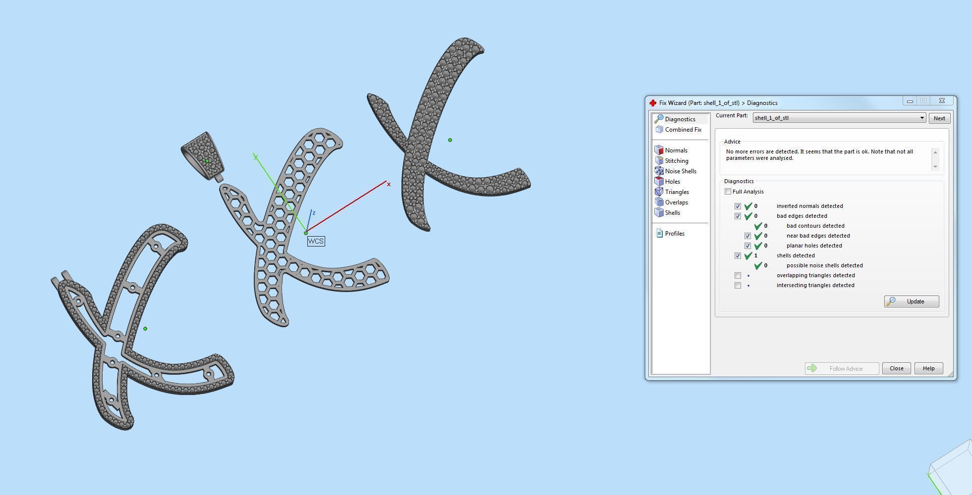 Pave Setting Font X 3D print model_2