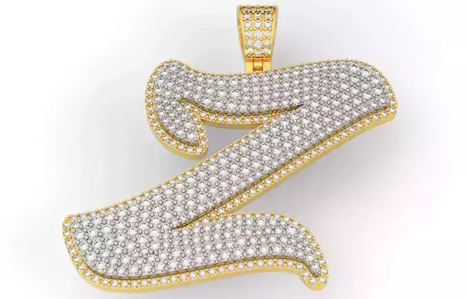 Pave Setting Font  Z