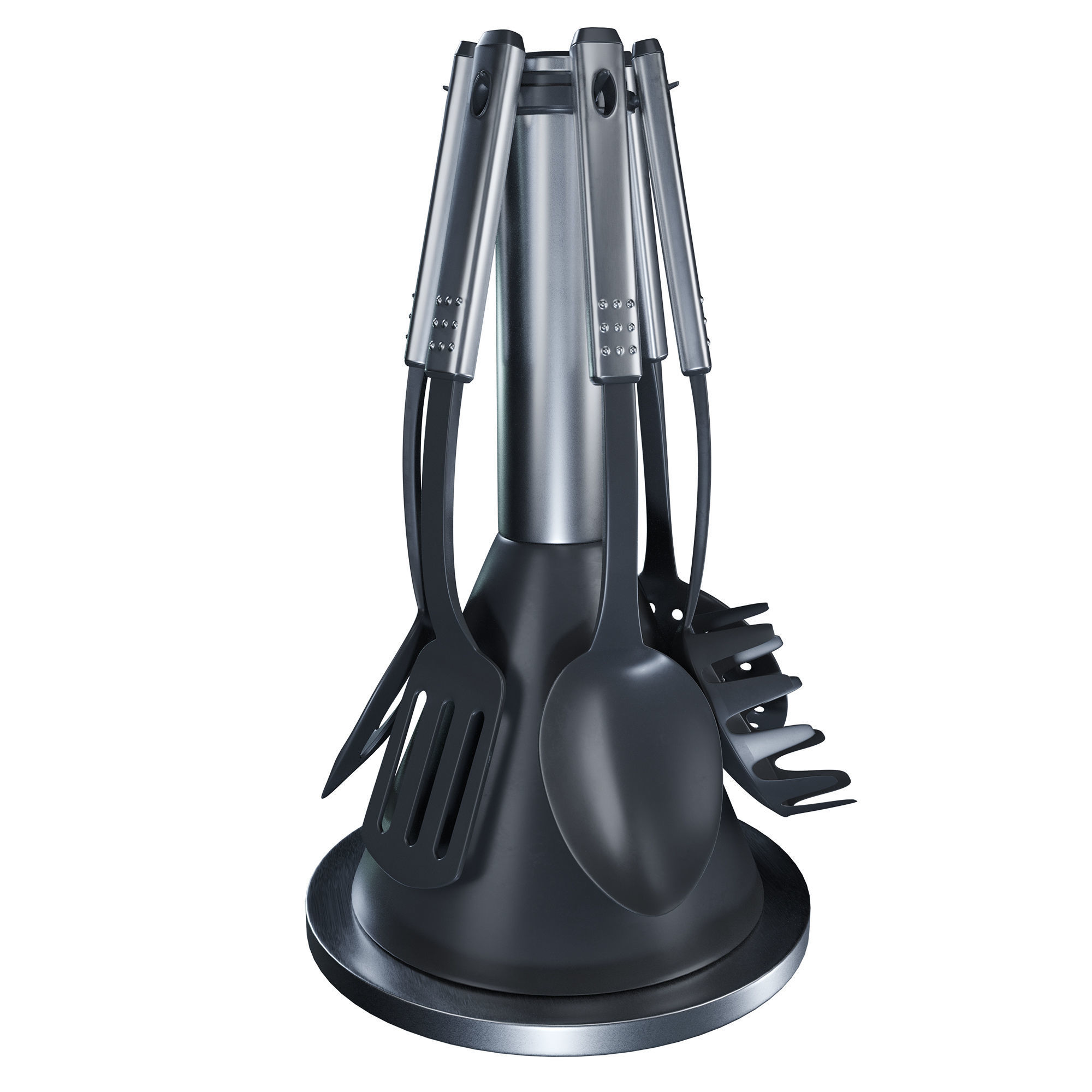 Set of knives and spoons for the kitchen  3D model_4