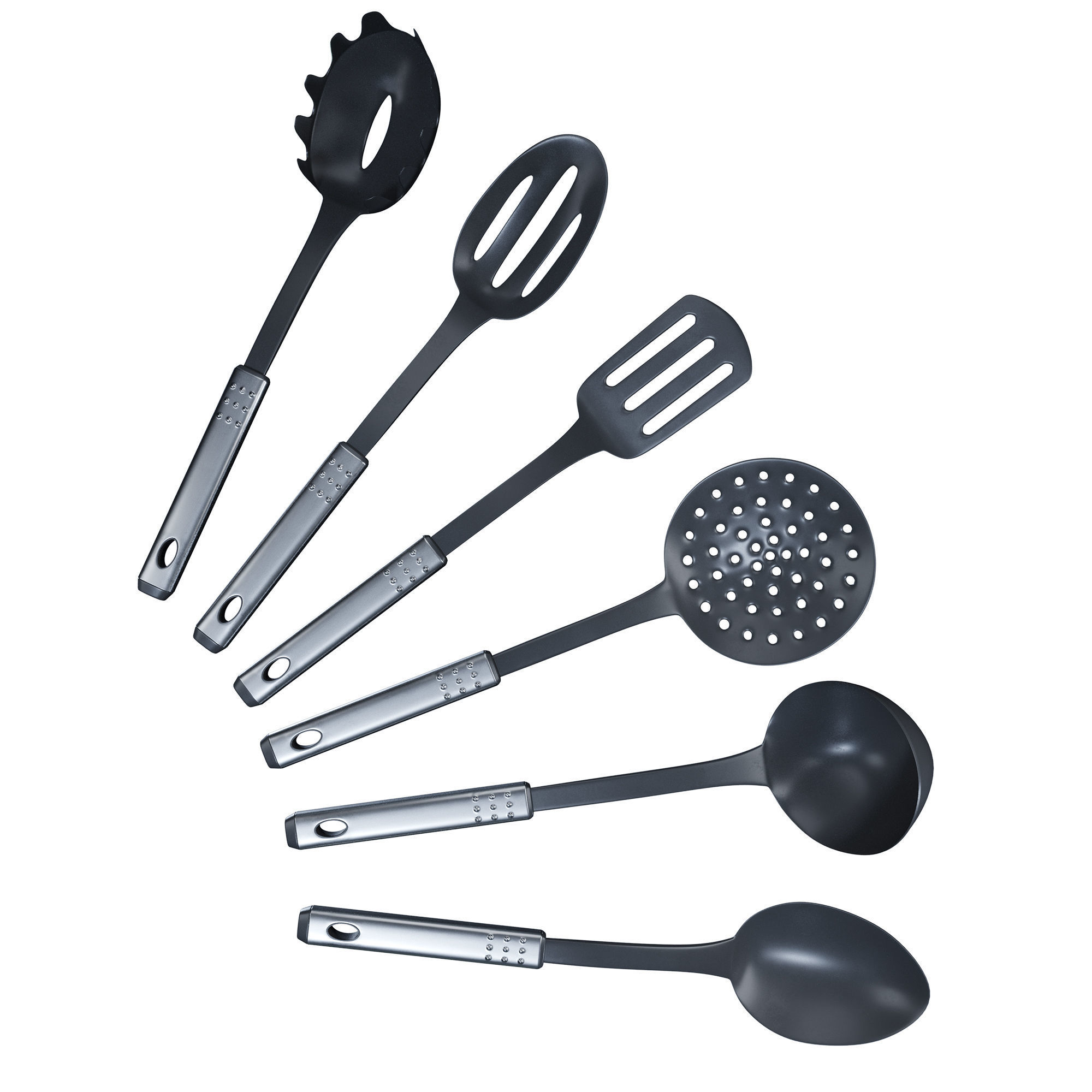 Set of knives and spoons for the kitchen  3D model_2