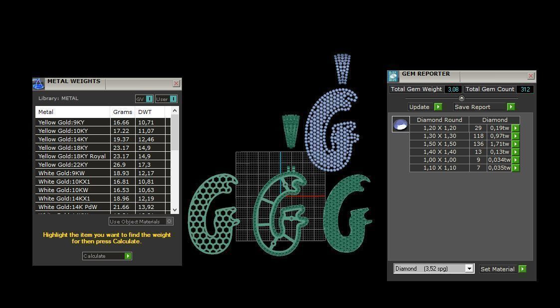 Drip Font G 3D print model_3