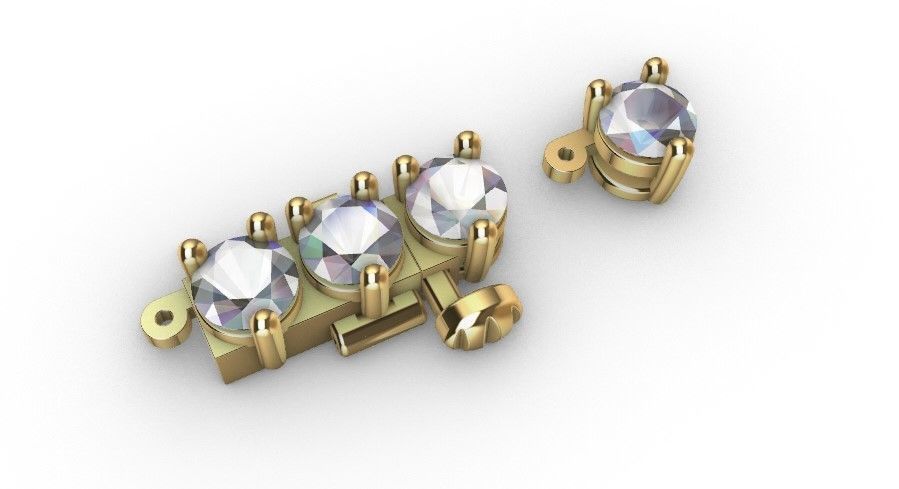 TENNIS CHAIN FOR NECKLACE 3D print model_14