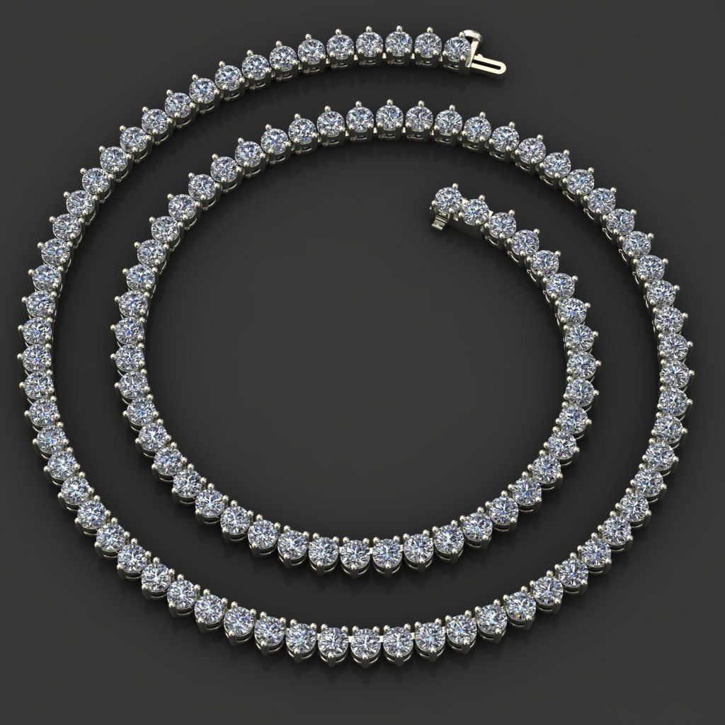 TENNIS CHAIN FOR NECKLACE 3D print model_6