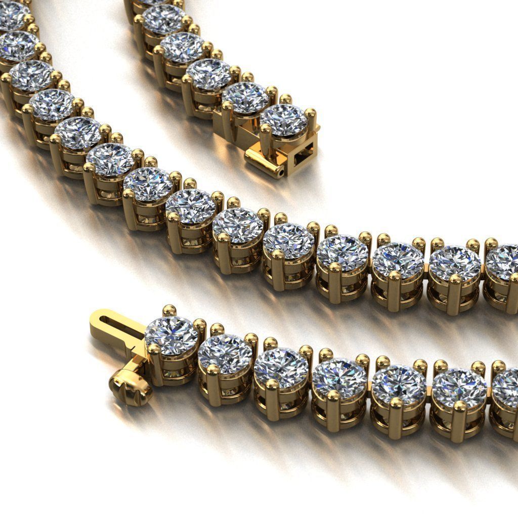 TENNIS CHAIN FOR NECKLACE 3D print model_3